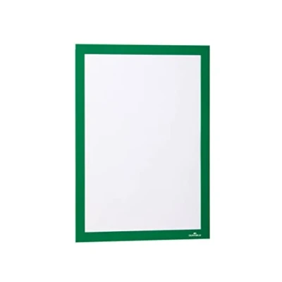 Abbildung von Durable Info Rahmen Duraframe (A4, selbstklebend mit Magnetverschluss) 10 Stück, grün, 488205