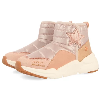 Abbildung von Gioseppo Winterboots &quot;POLGAR&quot;, Plateauboots, Klettstiefel, Chunky Sneaker mit Stern in roségoldfarben