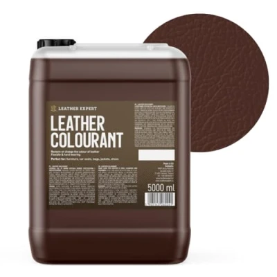 Abbildung von Sehr Deckend Wasser Lederfarbe Espressobraun 5L Leather Paint für Natur und ÖkoLeder Dye Ohne Alkohol alle Lederaccessoires Reißt oder Blättert Nicht ab