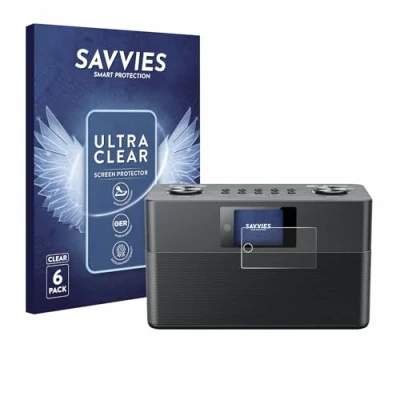 Abbildung von Savvies 6 Stück Schutzfolie für Kenwood Smart Radio CR ST100S B Displayschutz Folie Ultra Transparent