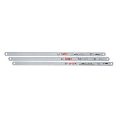 Abbildung von Bosch Bügelsägeblätter Precise 300mm, 3 Stück (für Bügelsägen 300mm; 24 TPI; robuste Sägeblätter aus Bimetall für präzise Schnitte in Metall, Holz, Kunststoff, Verbundmaterialien)