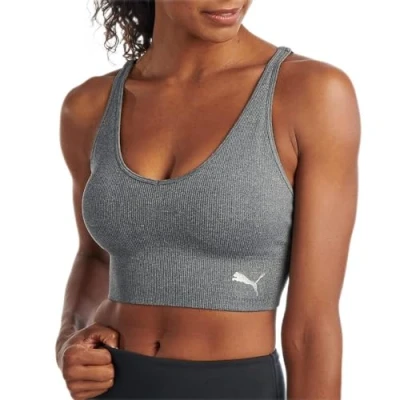 Abbildung von PUMA Damen Spejlløs sports bh bras, Medium Heather Grey, XL EU