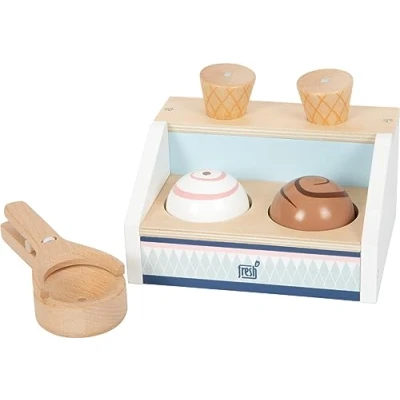 Abbildung von small foot Eistheke kompakt Fresh aus FSC 100% zertifiziertem Holz, Zubehör für Kaufmannsladen, ab 3 Jahren, 12416
