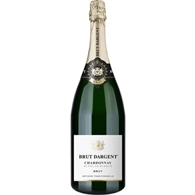 Abbildung von Brut Dargent Chardonnay Sekt Magnum, Qualitativ hochwertiger trocken aus Frankreich, Methode Traditionnelle (1 x 1.5 l)