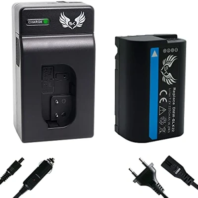 Abbildung von SK Akku Ersatz für Panasonic DMW BLK22 2250mAh BLK22E + Charger Lumix DC G9 GH5 II GH5S GH6 S5 S5K