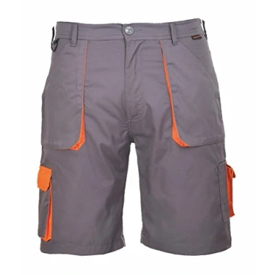 Abbildung von Portwest Texo Kontrast Shorts, Größe: XXL, Farbe: Grau, TX14GRRXXL