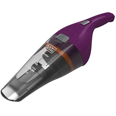 Abbildung von Black &amp; Decker NVC115W, Trocken, Filterung, 630 l/min, Beutellos, Grau, Violett, 0,385 l