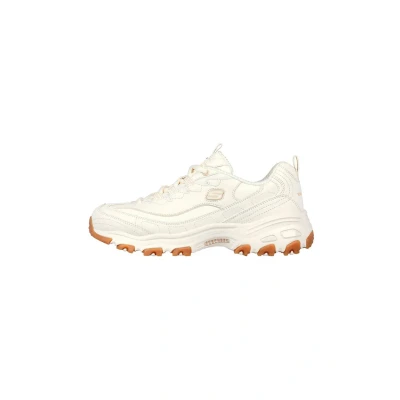 Abbildung von Skechers Women&#039;s D Lites Good Neutral Off White Low Top Sneaker Shoes 9