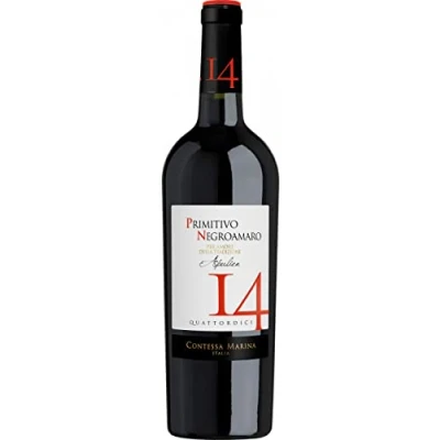 Abbildung von Primitivo Negroamaro Puglia IGT 14 Contessa Marina Apulien Rotwein halbtrocken