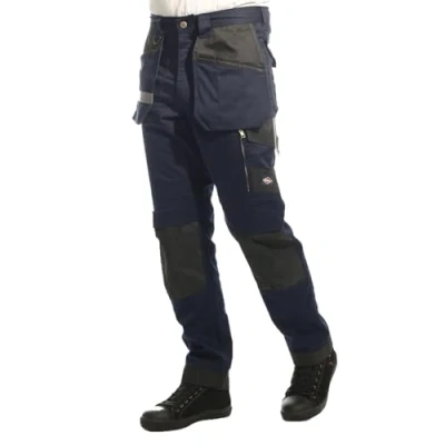 Abbildung von Lee Cooper Workwear LCPNT245 Herren Holster Mehrfachtasche mit Knieschoner Taschen Stretch Cargohose, Marineblau, 34W (31&quot; Reg Leg)