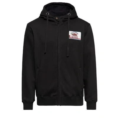 Abbildung von King Kerosin Herren Zip Hoodie Sweatjacke Kapuzenjacke Hooded Sweat Jacket Angeraut Stickerei Retro Vintage California Motor State