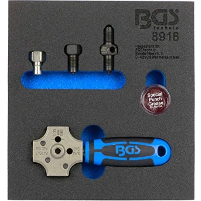 Abbildung von BGS 8918 Werkstattwageneinlage 1/6: Bördelgerät SAE und DIN 4,75 mm (3/16&quot;)