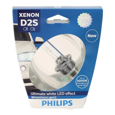 Abbildung von PHILIPS 85122WHV2S1 Glühlampe, Fernscheinwerfer D2S 85V 35W 5000K Xenon BMW: 5 Limousine, 3 Coupe, RENAULT: Koleos I