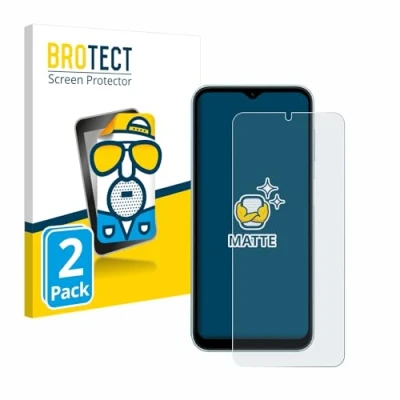 Abbildung von BROTECT Entspiegelungs Schutzfolie für Samsung Galaxy M15 (2 Stück) Matte Displayschutz Folie, Anti Reflex, Fingerprint
