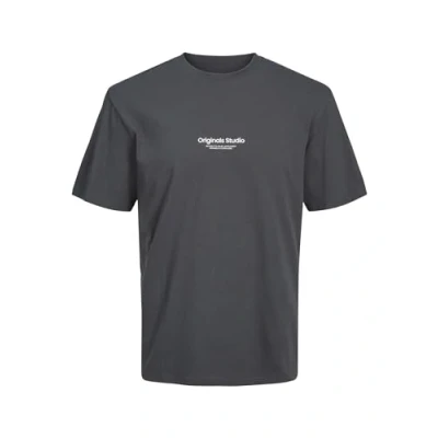 Abbildung von Jack &amp; Jones Jorvesterbro SS CREW NECK NOOS Tshirt print, Größe: XL, Asphalt