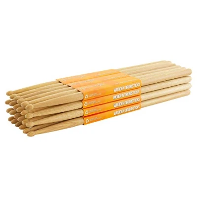 Abbildung von World Rhythm Drumsticks 5A von Holzspitzen Paar Hickory Stick Brick, 12