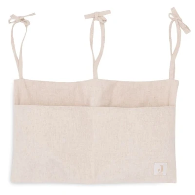 Abbildung von Jollein Aufbewahrungssack Laufgitter Harvest, Natural 70% Baumwolle 30% Leinen OEKO TEX Zertifziert Kuscheltier Aufbewahrung Spielzeugsack