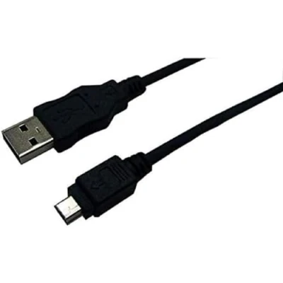Abbildung von LogiLink Kabel USB 2.0 Anschluss A/St.; Mini 5 Pin 2x Stecker schwarz 1,80 Meter
