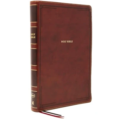 Abbildung von NKJV Holy Bible, Giant Print Thinline Brown Leathersoft, Thumb Indexed, Red Letter, Comfort Print: New King James Version