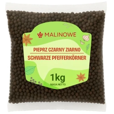 Abbildung von Malinowe SCHWARZER PFEFFER 1kg Pfefferkörner ganz