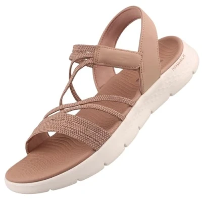 Abbildung von Skechers GO WALK FLEX SANDAL Sandale, Schlupfschuh, Sommerschuh, Plateausandale mit Goga Mat Fußbett