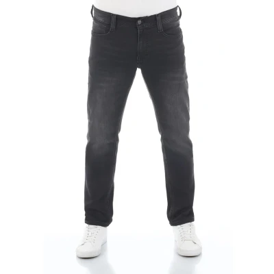 Abbildung von Mustang REAL X Oregon Jeans Tapered Fit, Herren, Größe: 33x30, Black denim
