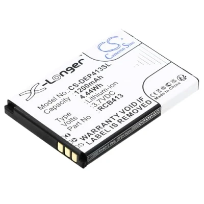 Abbildung von CS DEP413SL Akkus 1200mAh Kompatibel mit [Doro] Primo 406, 413, 414 Ersetzt RCB01P01, RCB413, RCBNTC01
