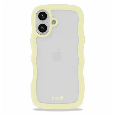 Abbildung von holdit Wavy Case iPhone 16 Lemonade/Transparent