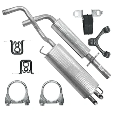 Abbildung von Schaldampferset Auspuff für A3 8L Seat Leon 1 I VW NBeetle Golf 4 IV 1.6 1.9 SDI