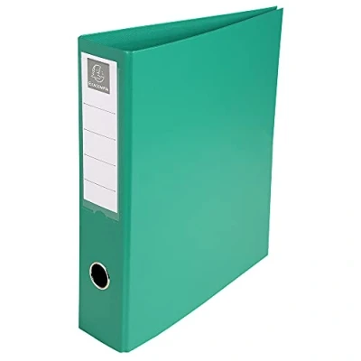 Abbildung von Exacompta 51743E Ringbuch (4 Ringe, Rücken 70mm, kaschierter Karton, PVC, DIN A4) 1 Stück grün