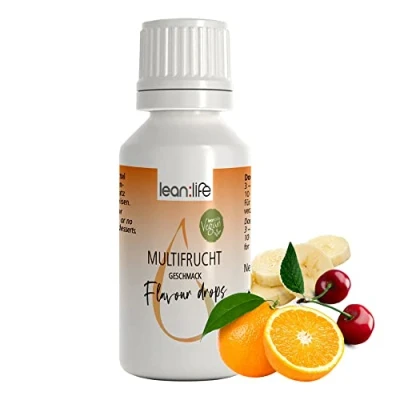 Abbildung von Lean:Life Flavour Drops 30 ml Multifrucht Aroma Tropfen für Lebensmittel zuckerfrei und kalorienarm