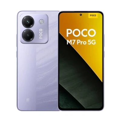 Abbildung von Poco M7 Pro 5G Smartphone, 8+256GB, Purple, Klare 50MP Sony Kamera mit OIS, 5110mAh Akku, 45W TurboCharge, 120Hz augenschonendes AMOLED Display