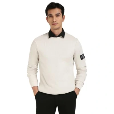 Abbildung von Calvin Klein Jeans Badge TEE Langarmshirt, Herren, Größe: Small, Moonbeam