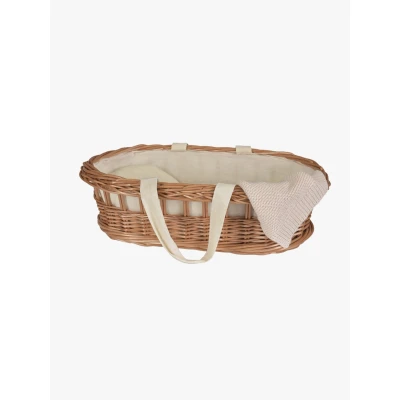 Abbildung von Egmont Toys Puppen Trage Tragekorb aus Korbweide Tragetasche 40x24,5x12 cm