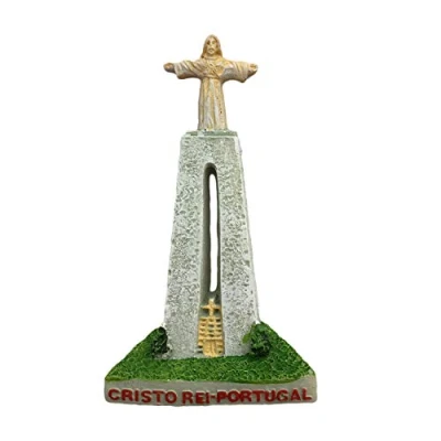 Abbildung von Lissabon Portugal 3D Cristo Rei Kühlschrankmagnet Reiseaufkleber Souvenirs Home &amp; Kitchen Dekoration aus China