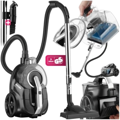 Abbildung von tectake Bodenstaubsauger Staubsauger, 900 W, beutellos