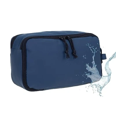 Abbildung von Kulturtasche Reise Tasche, Damen Herren Kulturbeutel groß, Waschtasche Kosmetiktasche Tasche Plane Sauna wasserabweisend Elephant Hydro Washbag 12829 Auswahl (Uni Blau)