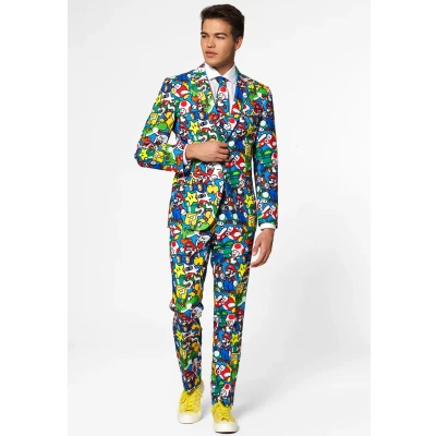 Abbildung von Opposuits Super Mario Anzug multicoloured, Herren, Größe: 52, Multi coloured