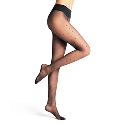 Abbildung von Falke DOT Vitalize Medium Compression 20 Denier Transparent Strumpfhose, Damen, Größe: S/M, Marine