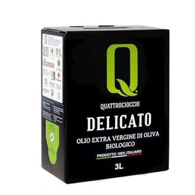 Abbildung von Delicato 100% Leccino natives Olivenöl Biologisches Quattrociocchi Bag in Box 3 lt
