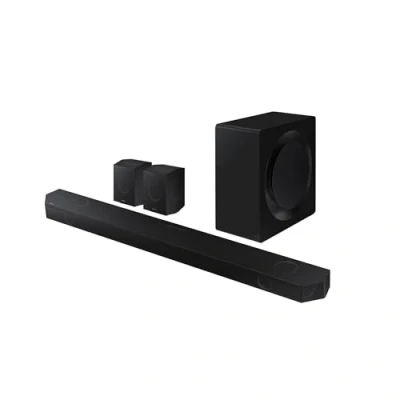 Abbildung von SAMSUNG Soundbar HW Q990D/ZF 2024 Dolby Atmos Wireless, Q Symphony, 11.1.4 Kanäle, SpaceFit Sound Pro und kompatibel mit Sprachassistenten
