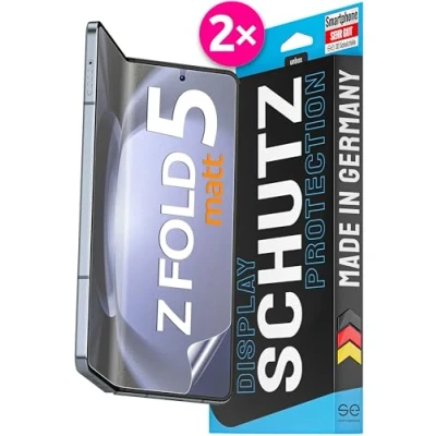 Abbildung von S.E für Samsung Galaxy Z Fold 5 Schutzfolie Entspiegelt 2x Folien im SET aus Deutschland, Folie Matt, Matte Displayfolie, Alternative Schutzglas