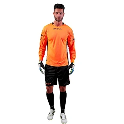 Abbildung von Givova Herren Hyguana Torwart Langshirt, Neonorange/Schwarz, XL