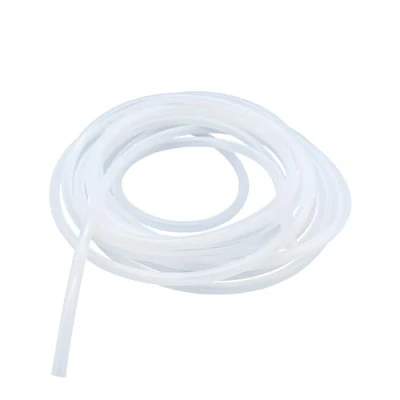 Abbildung von LAVMHAB Silikonschlauch 7mm ID x 9mm OD 5 Meter Länge, Lebensmitteltaugliche Schläuche Flexibler Schlauch Klar Wasser Luft Rohre für die Pumpe übertragen