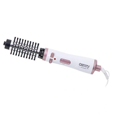 Abbildung von Camry Elektrohaarbürste CR 2021, Warmluft Lockenbürste, 1000 W, 3 Heizstufen, weiß/rosa