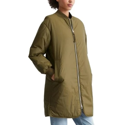 Abbildung von Marc O&#039;Polo Denim IM Aviatorstil AUS Wasserabweisendem Bomberjacke, Damen, Größe: Small, Dark earth