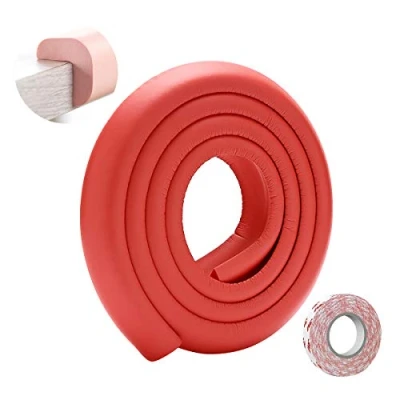 Abbildung von SONARIN Baby Safety Kantenschutz,2M / 6,6ft Eckenschutz Möbel Tischkantenschutz L Förmige mit starkem Klebeband, Kinderschutz Stoßschutz für Scharfe Ecken &amp; Tischschutz(Rot)