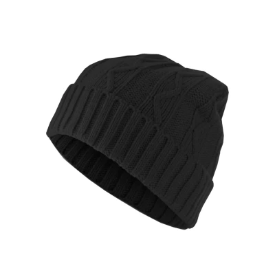 Abbildung von MD Accessories Cable FLAP Mütze, Größe: One Size, Black