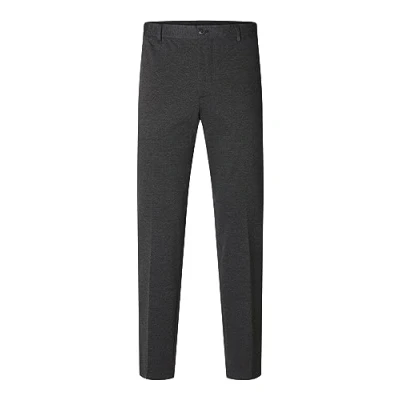 Abbildung von Selected Homme HOSE Gewebte Anzughose, Herren, Größe: 52, Dark grey melange