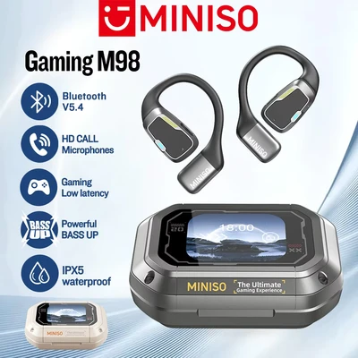Abbildung von [AI Translator] MINISO M98 Drahtlose Kopfhörer OWS Sport Bluetooth Gaming Headset ASMR APP Übersetzung Ohrhörer IPX5